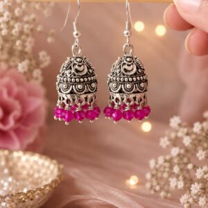 Beaded Jhumka Earrings