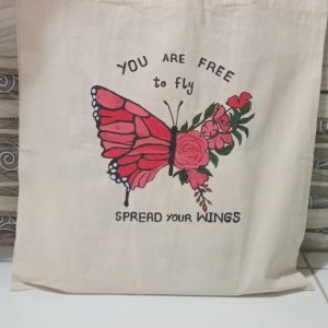 Hand-Painted Tote Bag