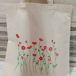 Hand-Painted Tote Bag